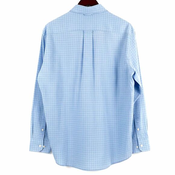 VTG 90s Y2K Tommy Hilfiger Blue Button-Down Windowpane Grid Shirt Sz M - Picture 11 of 14